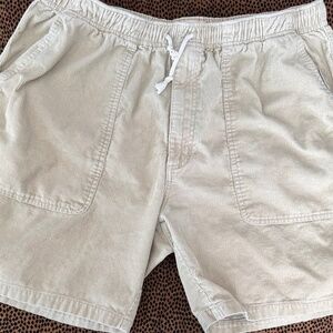 THE TERRITORY AHEAD KHAKI CORDUROY DRAWSTRING SHORTS-MEN'S X -Perfect Condition
